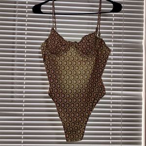 Zara geometric swimsuit